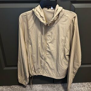 Women’s Tan Hooded Jacket
